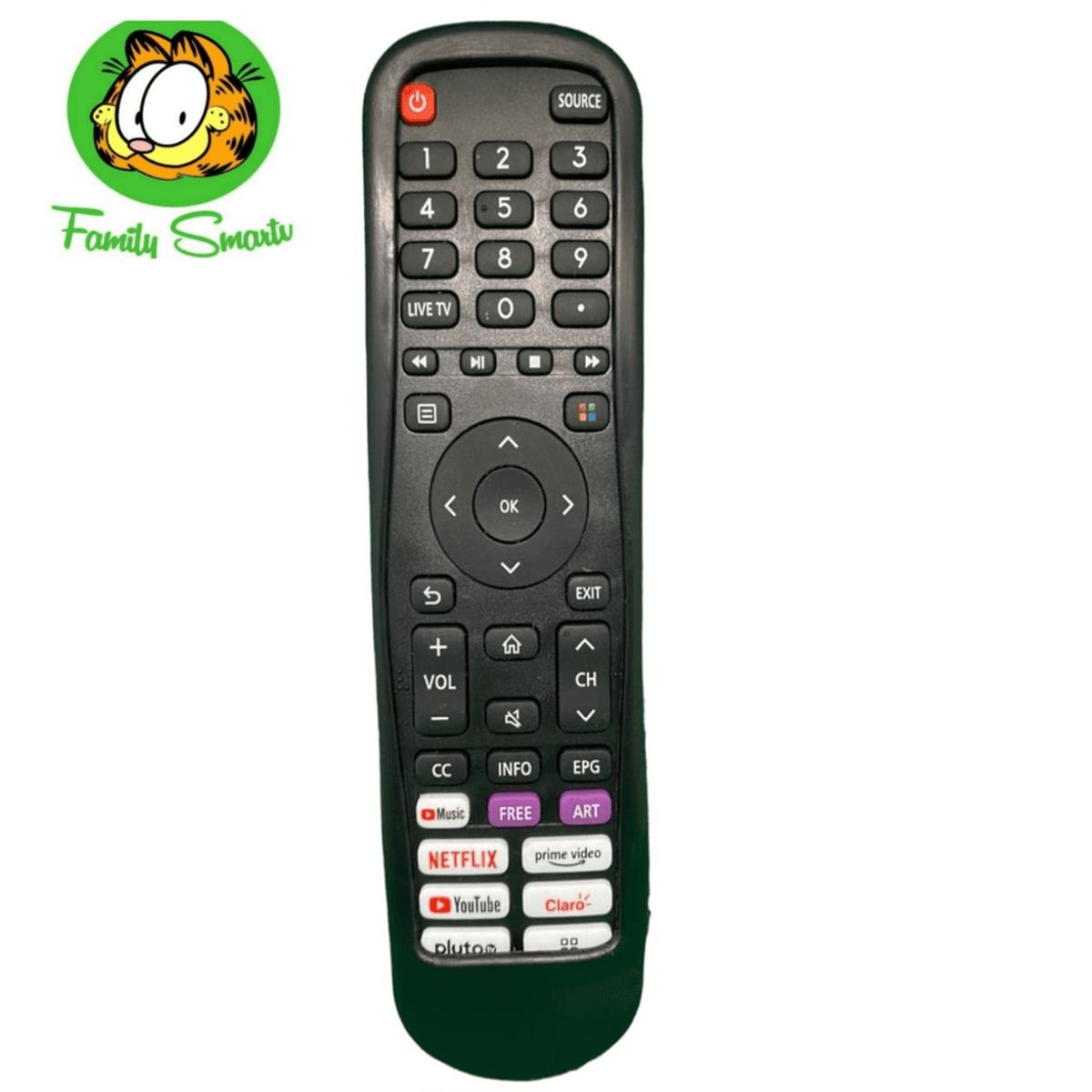 SIKAI - Funda para Control Remoto para televisor Smart Hisense EN2I30H Negro