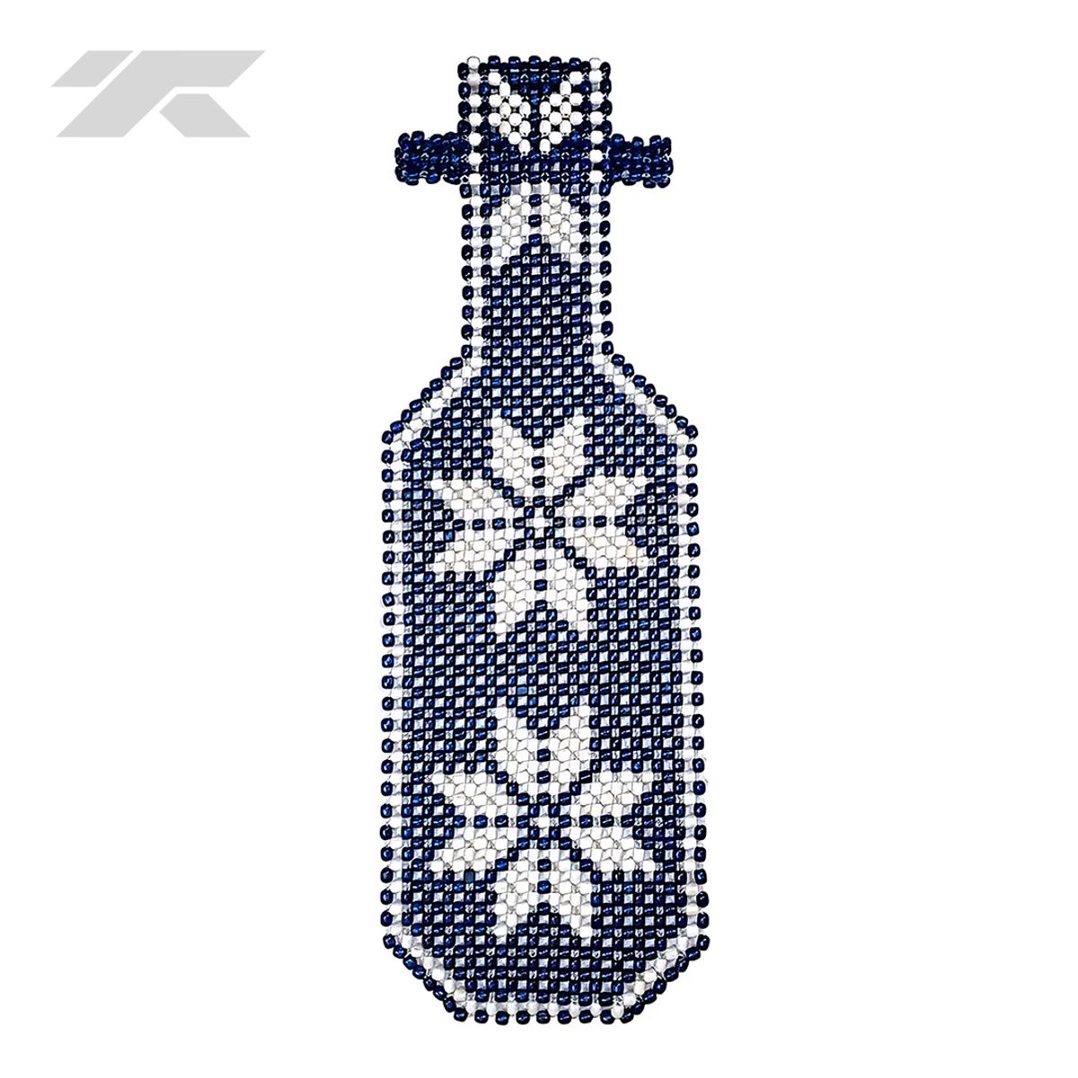 GENERICO - Respaldar de Auto Bolita con Cabecera Azul Hilo Reforzado