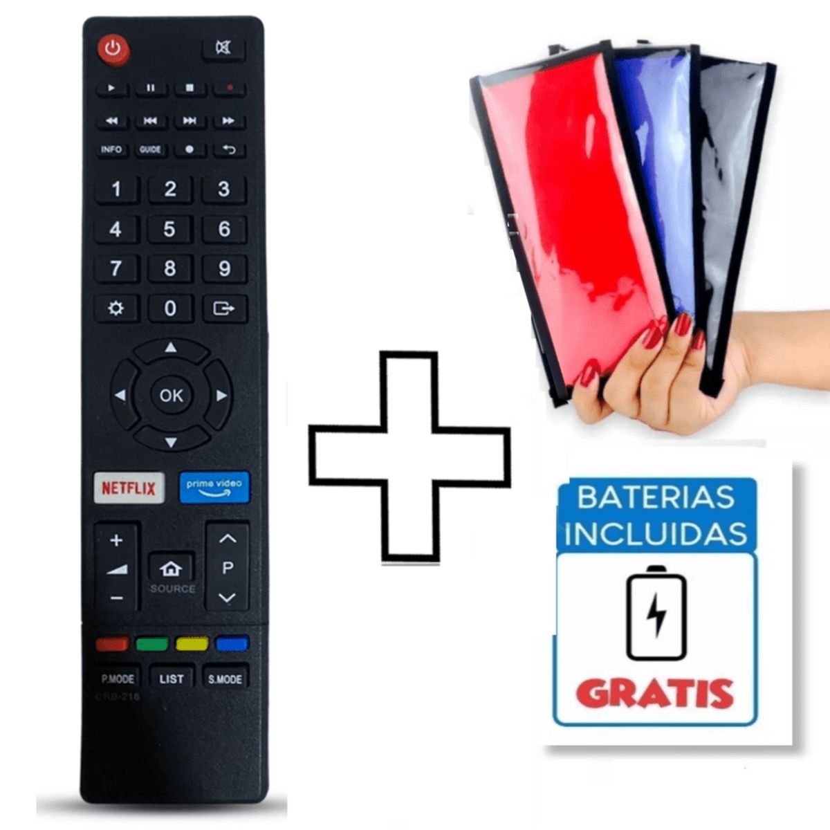 UNIVERSAL - Control Remoto Tv Jvc Smart Tv Modelo Rm-c3354  Funda