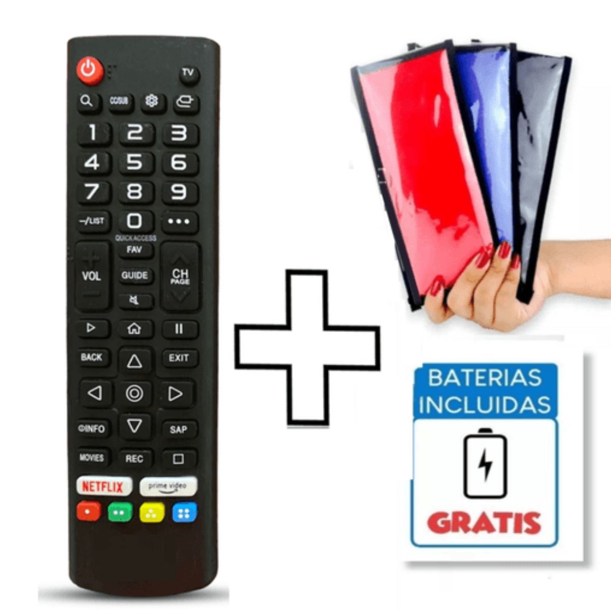 UNIVERSAL - Control Remoto para Televisor JVC Modelo RM-C3284 Funda  Pilas