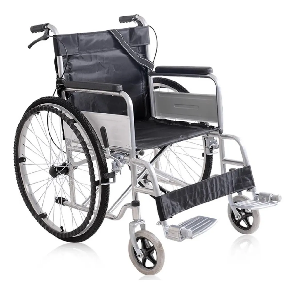 OEM - Silla de Ruedas Standar Plegable PLOMA DOBLE FRENO