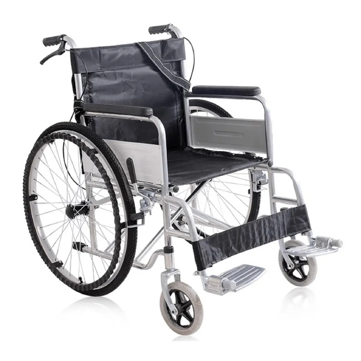 OEM - Silla de Ruedas Standar Plegable PLOMA DOBLE FRENO