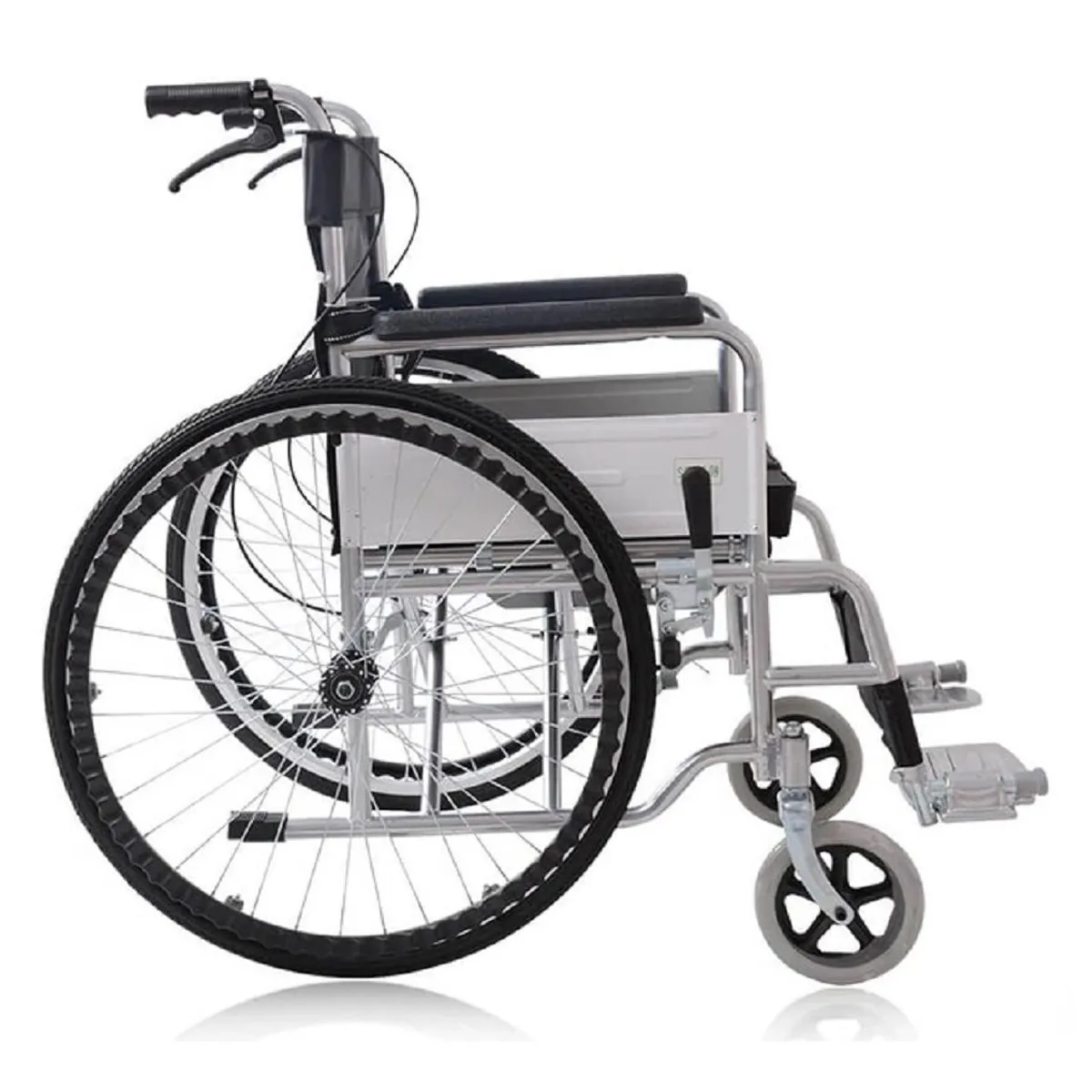 OEM - Silla de Ruedas Standar Plegable PLOMA DOBLE FRENO