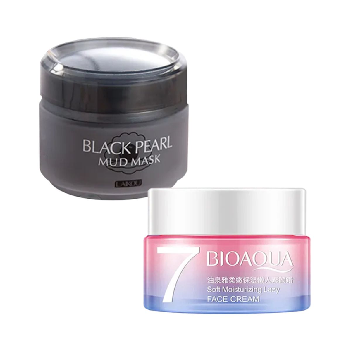 BIOAQUA - Crema Facial Aclaradora + Mascarilla De Barro Perlas Negras