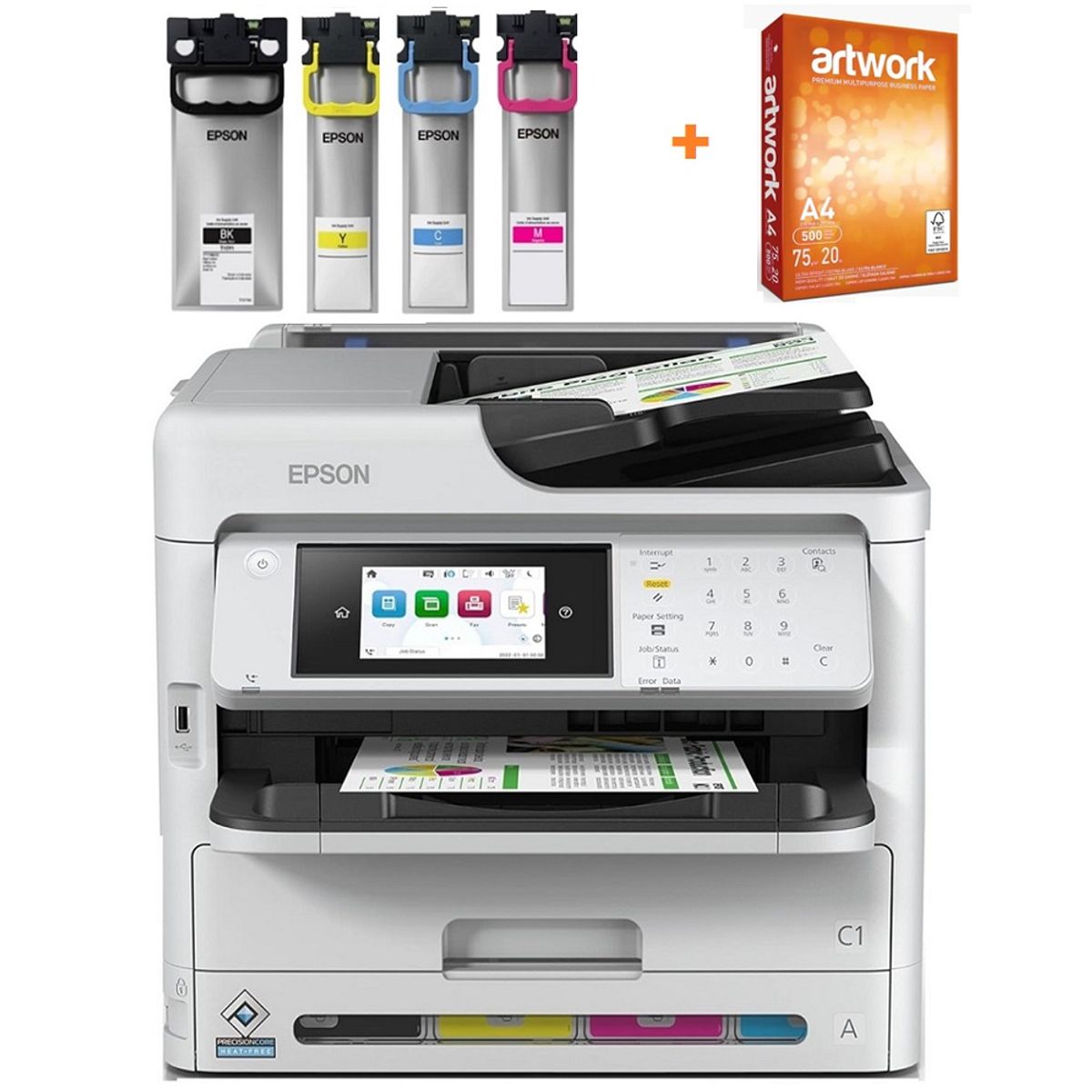 EPSON - Impresora Multifuncional de tinta Epson WorkForce Pro WF-C5810-Fax-LAN-WiFi