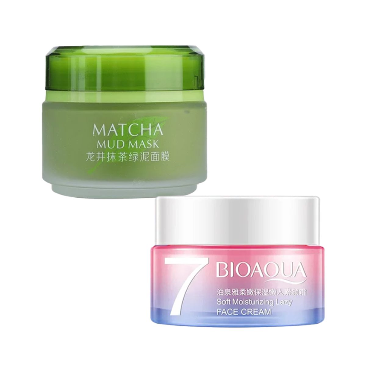BIOAQUA - Crema Facial Aclaradora + Mascarilla De Barro Facial Matcha