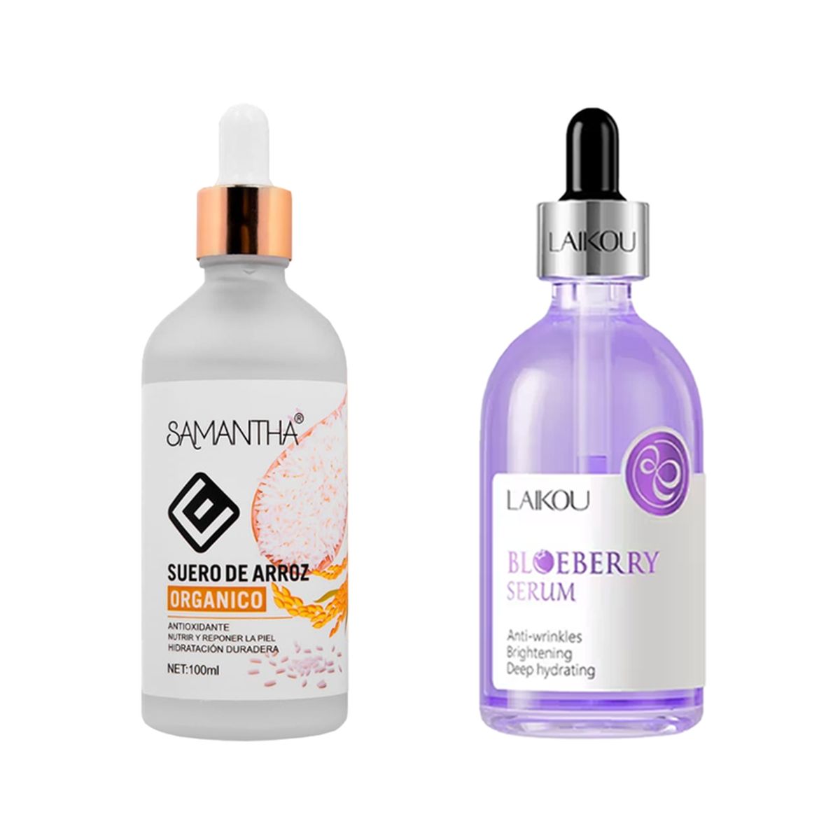 GENERICO - Serum Facial Extracto de Arroz + Serum Facial Arándanos