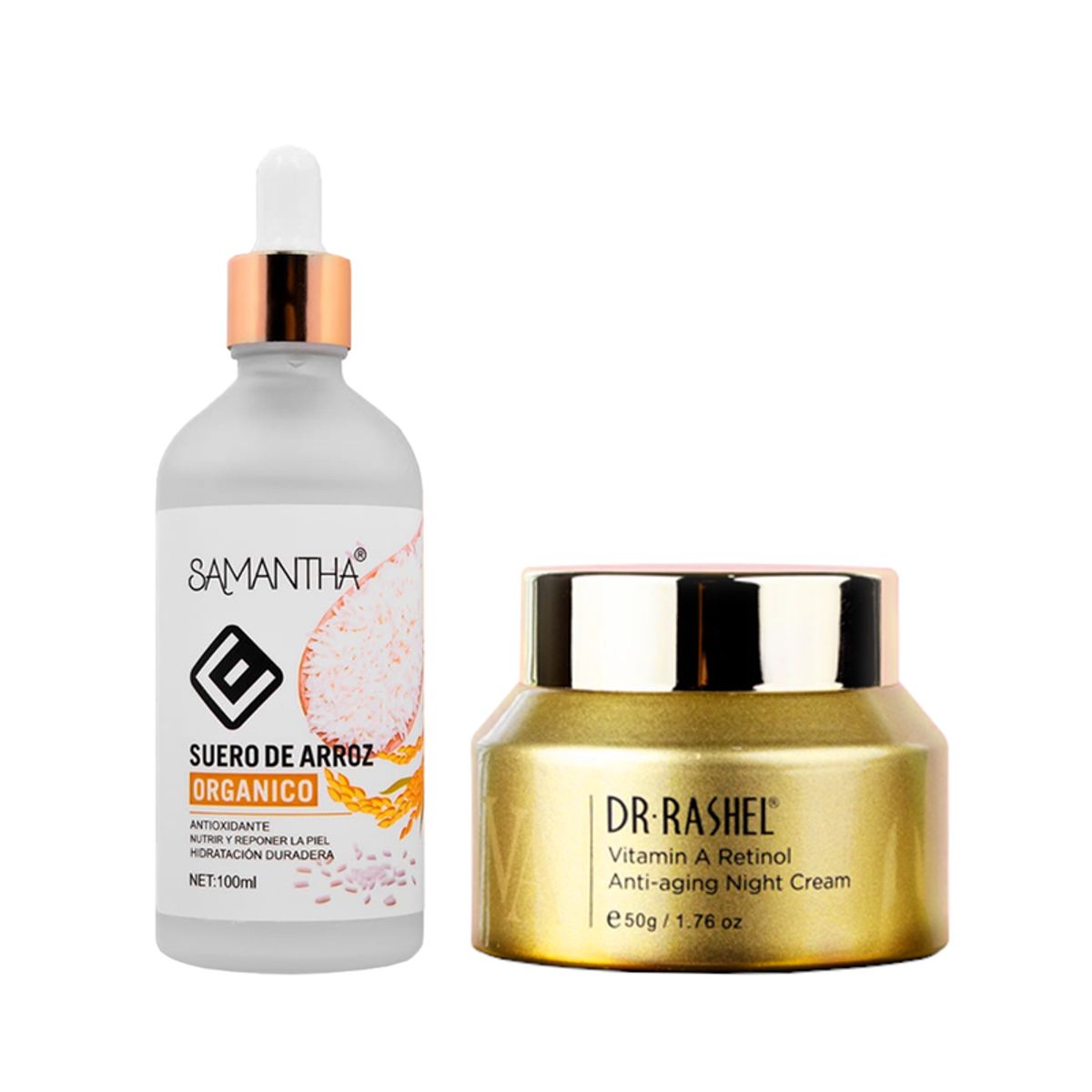 GENERICO - Serum Facial Extracto de Arroz + Crema Vitamina A Retinol