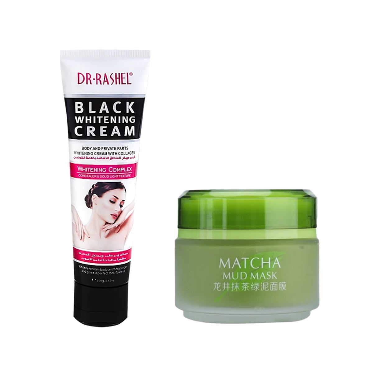 GENERICO - Crema Corporal Blanqueadora + Mascarilla De Barro Matcha