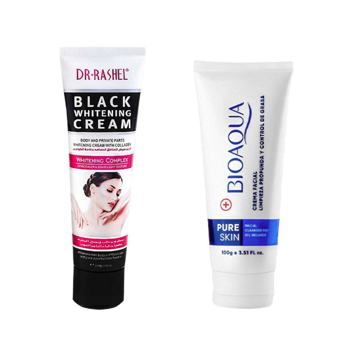 GENERICO - Crema Corporal Blanqueadora + Crema Limpiadora Pure Skin