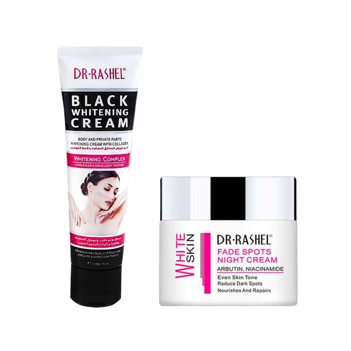 GENERICO - Crema Corporal Blanqueadora + Crema Blanqueador de Noche