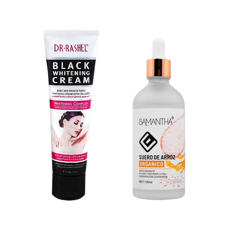GENERICO - Crema Corporal Blanqueadora + Serum Extracto de Arroz 100ml_.