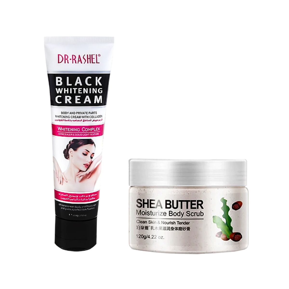 GENERICO - Crema Corporal Blanqueadora + Gel Corporal Manteca de Karite