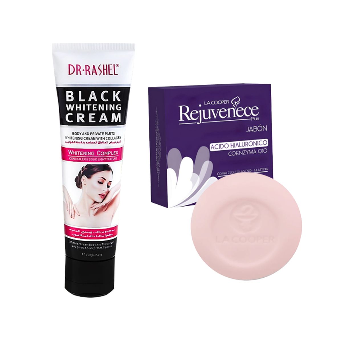 GENERICO - Crema Corporal Blanqueadora + Jabón con AH & Coenzima Q10