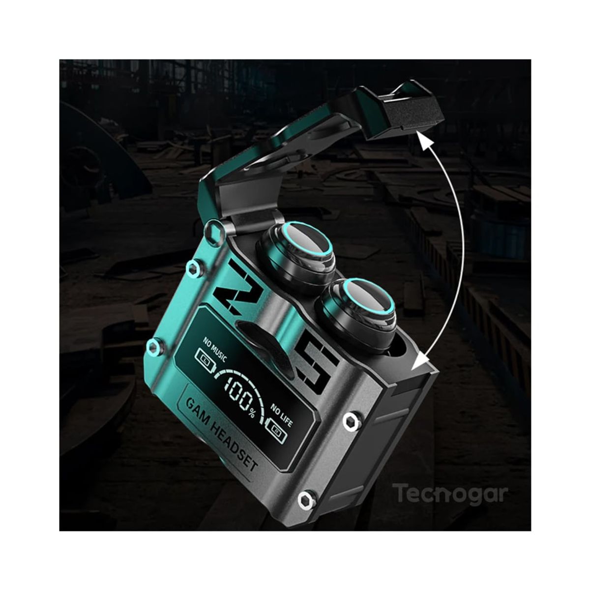 GENERICO - Audífonos Bluetooth M25 Gamer Inalámbrico IPX7 Gaming con Pantalla LED