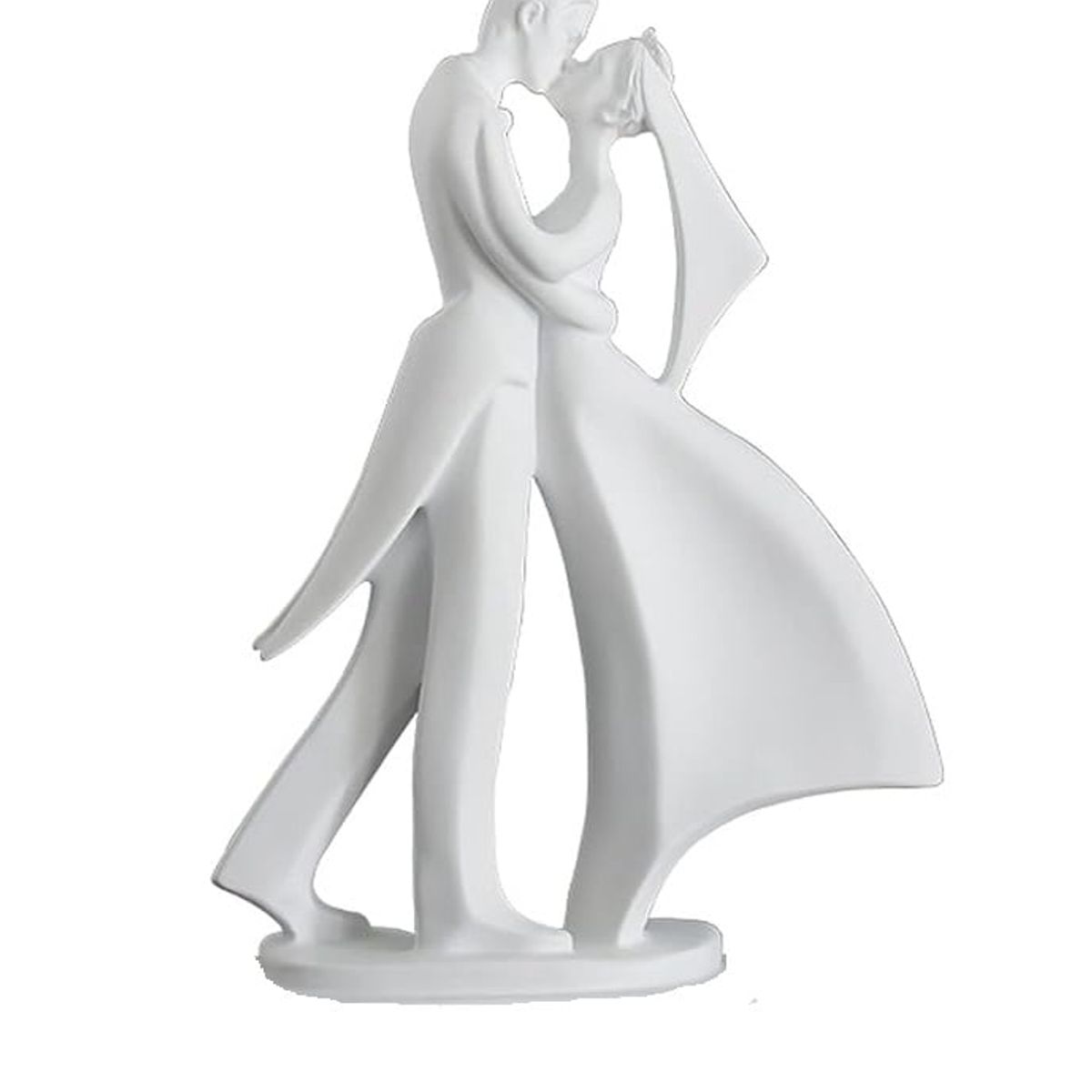 GENERICO - Adorno pareja de novios color blanco 21x85x31 cm