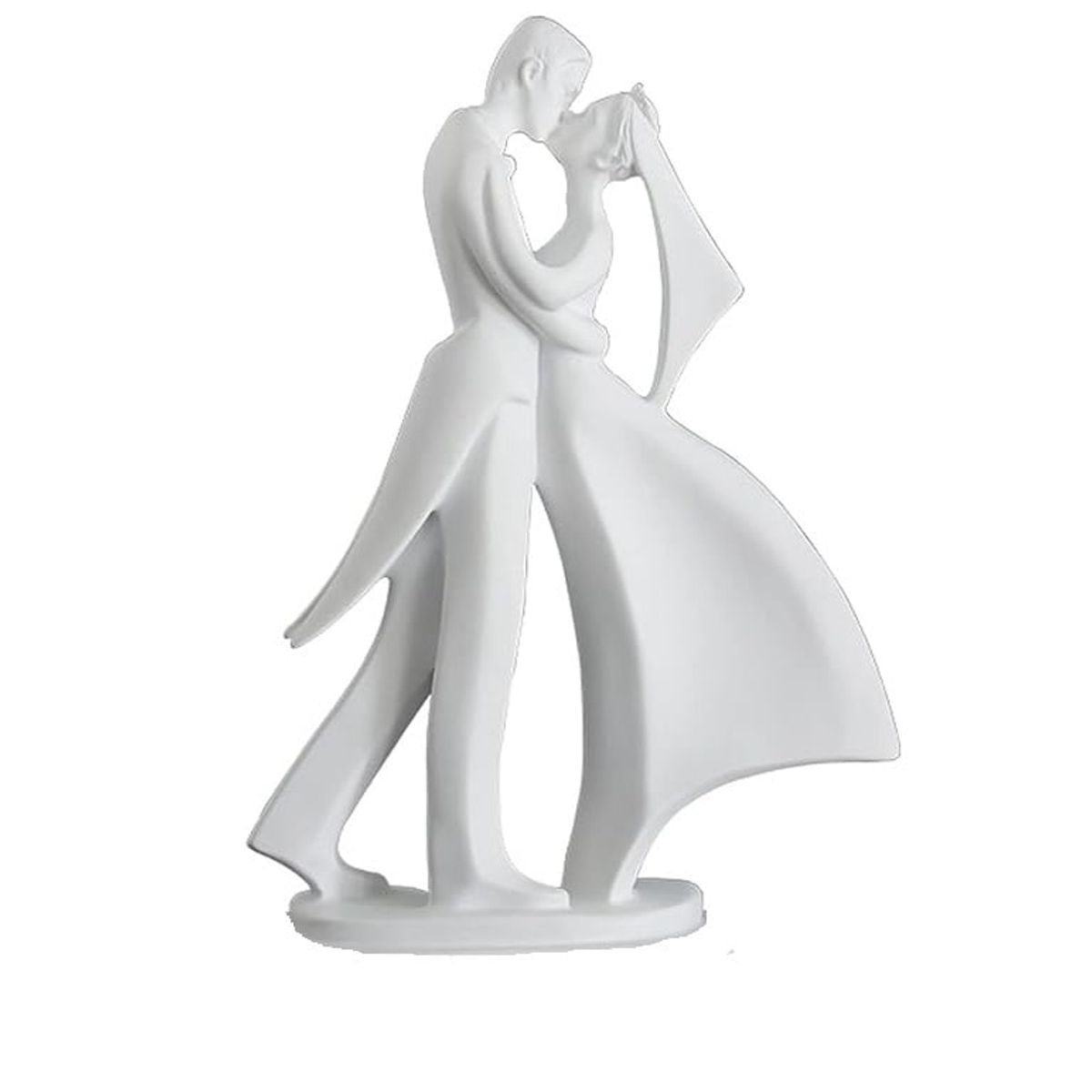 GENERICO - Adorno pareja de novios color blanco 21x85x31 cm