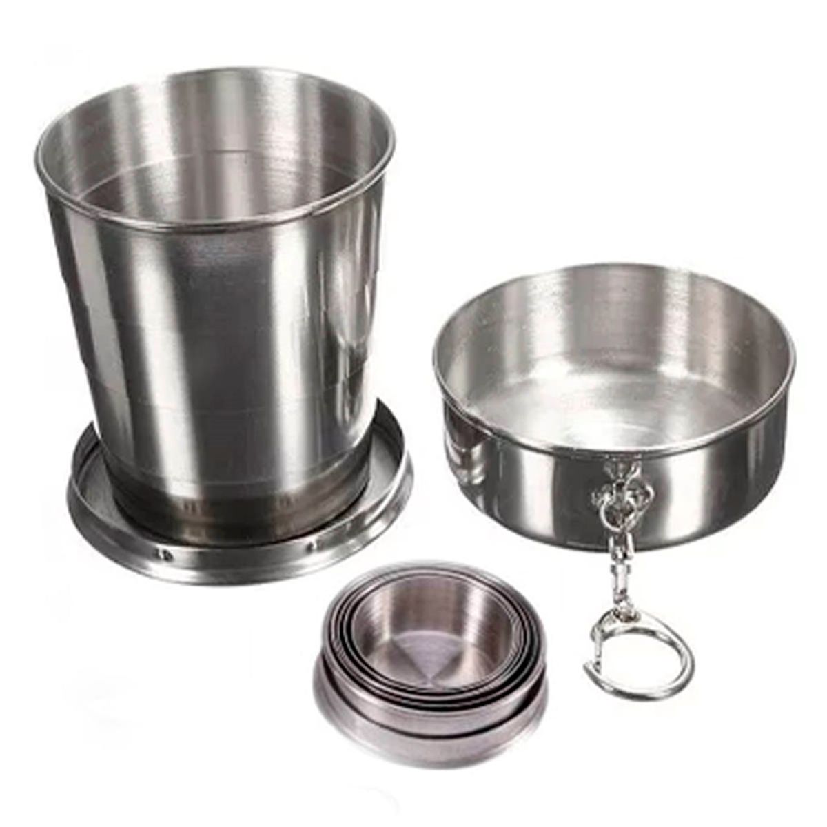 GENERICO - Vaso de metal plegable camping