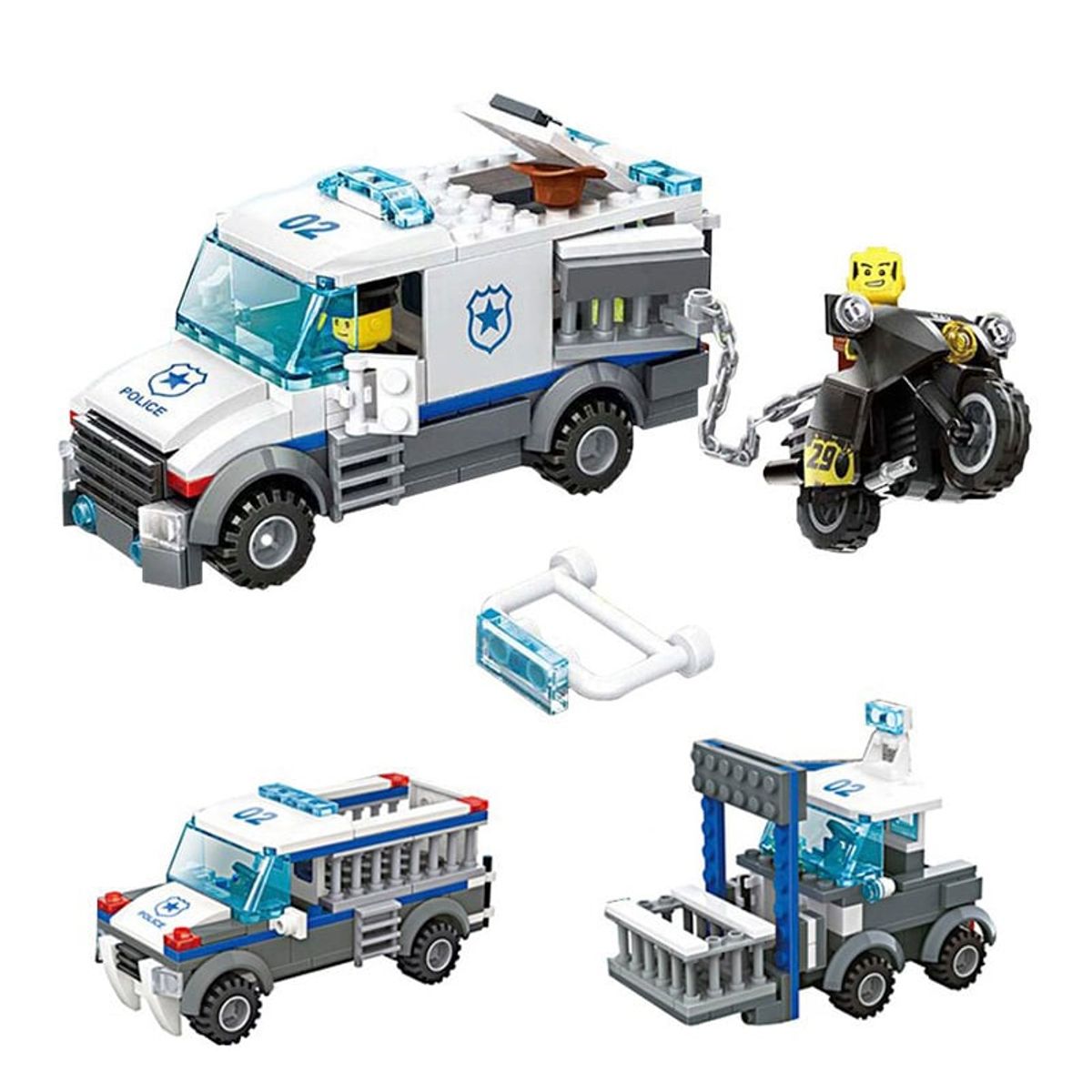 GENERICO - Transportadora de Prisioneros 3 en 1 - 214 Piezas