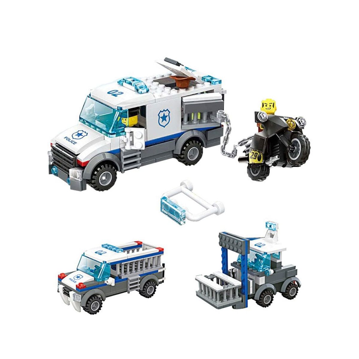 GENERICO - Transportadora de Prisioneros 3 en 1 - 214 Piezas