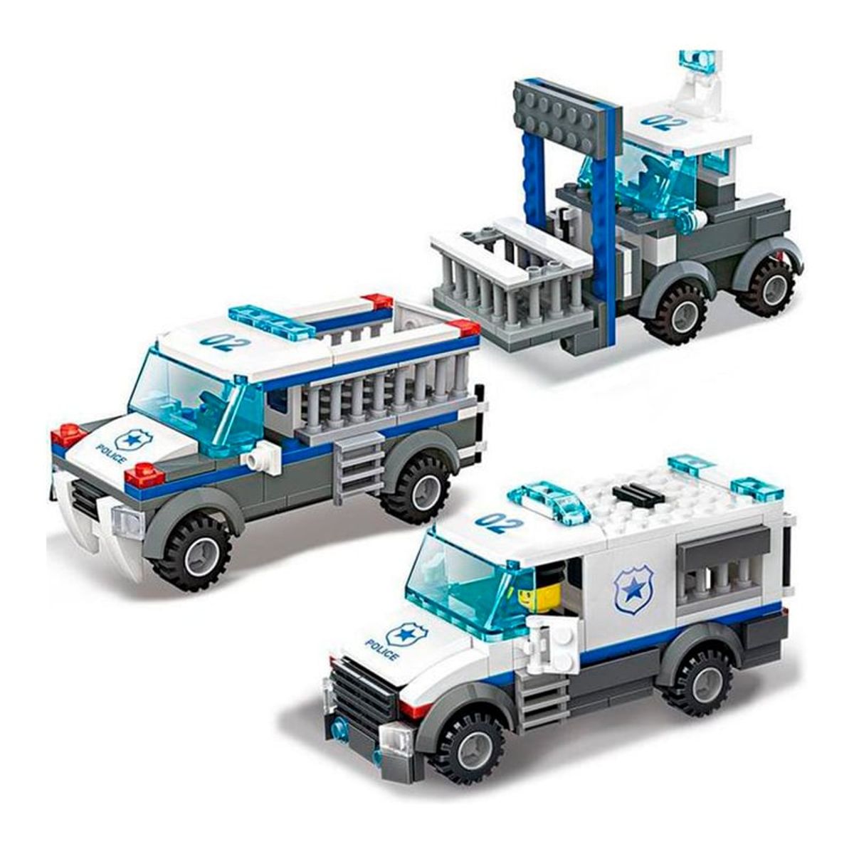 GENERICO - Transportadora de Prisioneros 3 en 1 - 214 Piezas