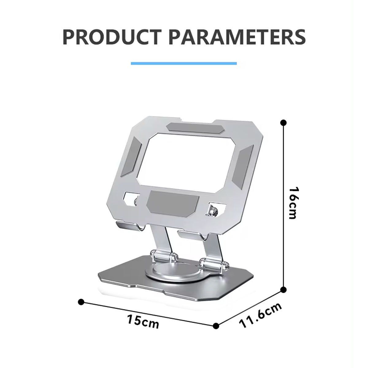 GENERICO - Soporte Para Tablets Smartphones Ipad Hasta 12 Rotación 360°