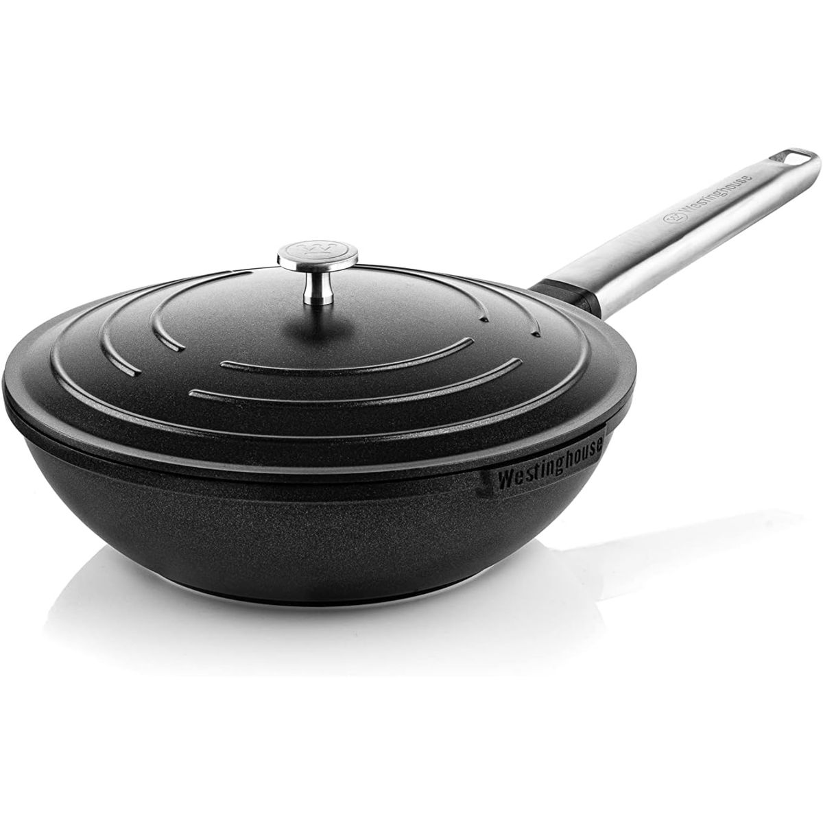 WESTINGHOUSE - Wok antiadherente titanio con tapa WH Performance 6L