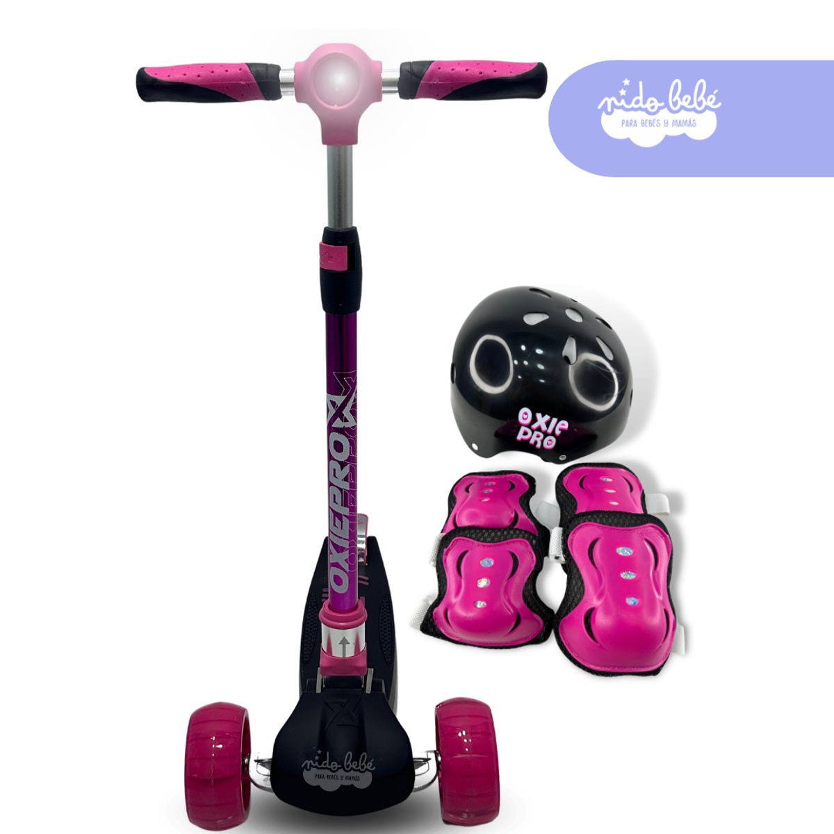 GENERICO - SCOOTER MAXI OXIE ROSA CON BLUETHOOH