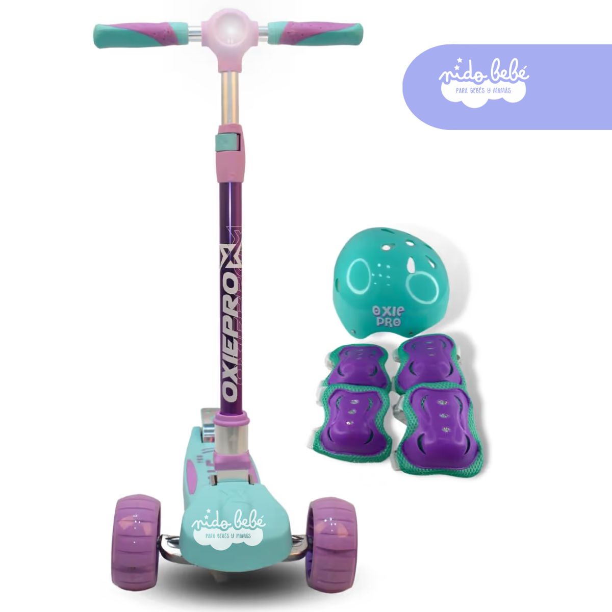 GENERICO - SCOOTER MAXI OXIE TURQUESA CON BLUETHOOH