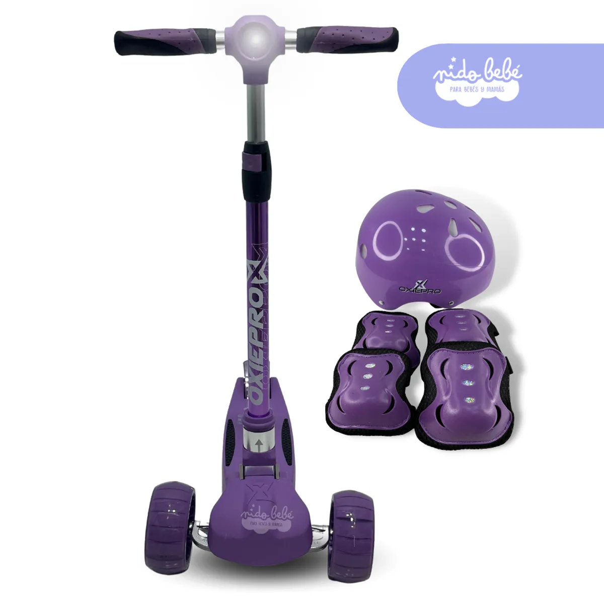 GENERICO - SCOOTER MAXI OXIE LILA CON BLUETHOOH