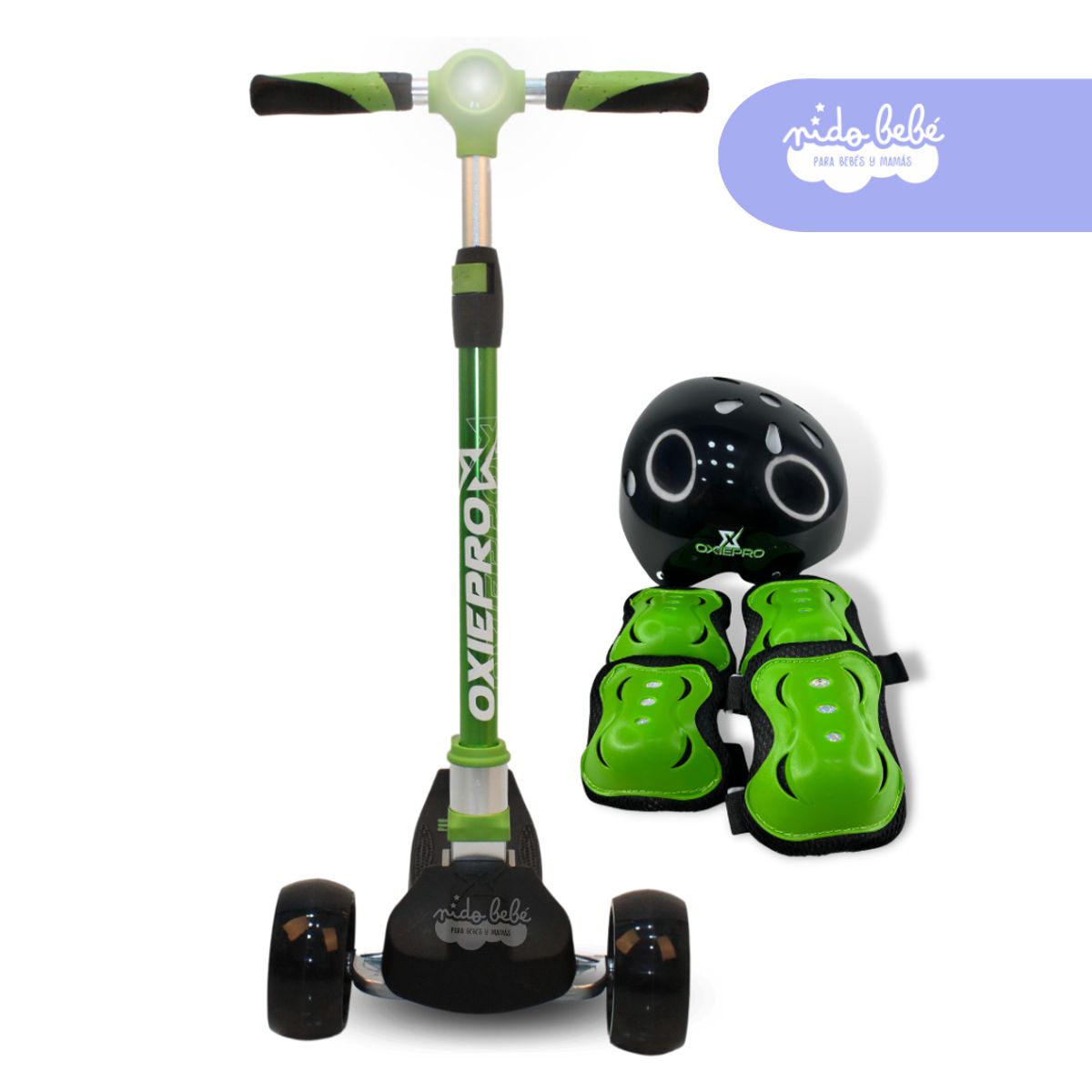 GENERICO - SCOOTER MAXI OXIE VERDE  CON BLUETHOOH