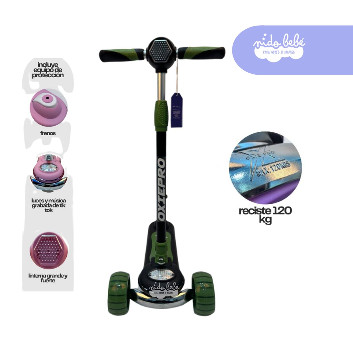 GENERICO - SCOOTER CALAMAR VERDE