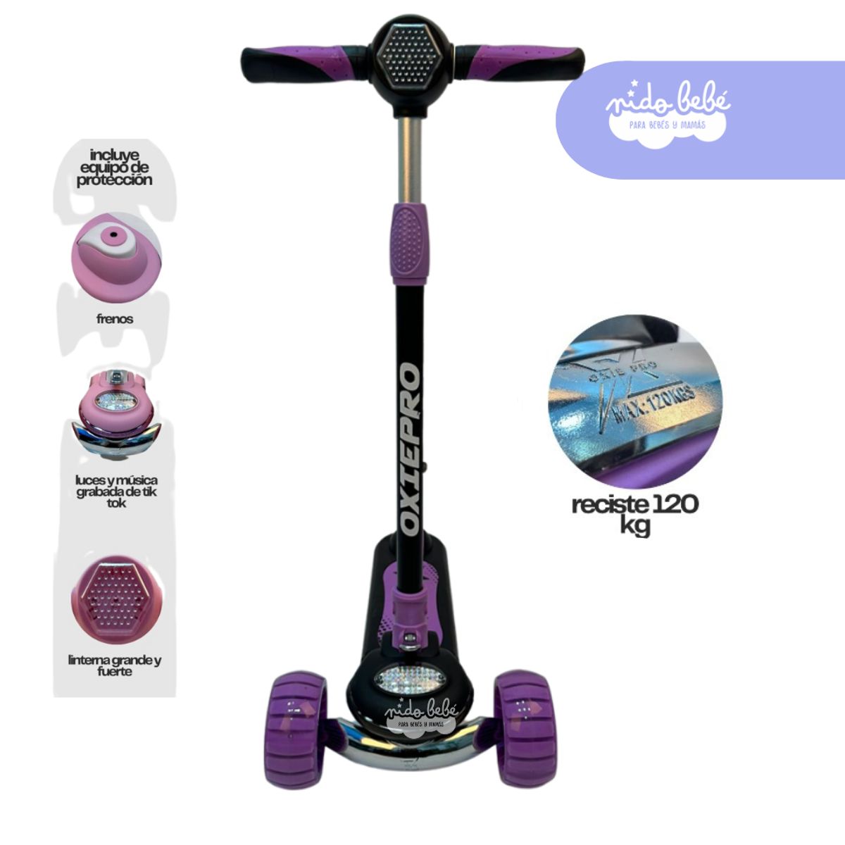 GENERICO - SCOOTER CALAMAR LILA