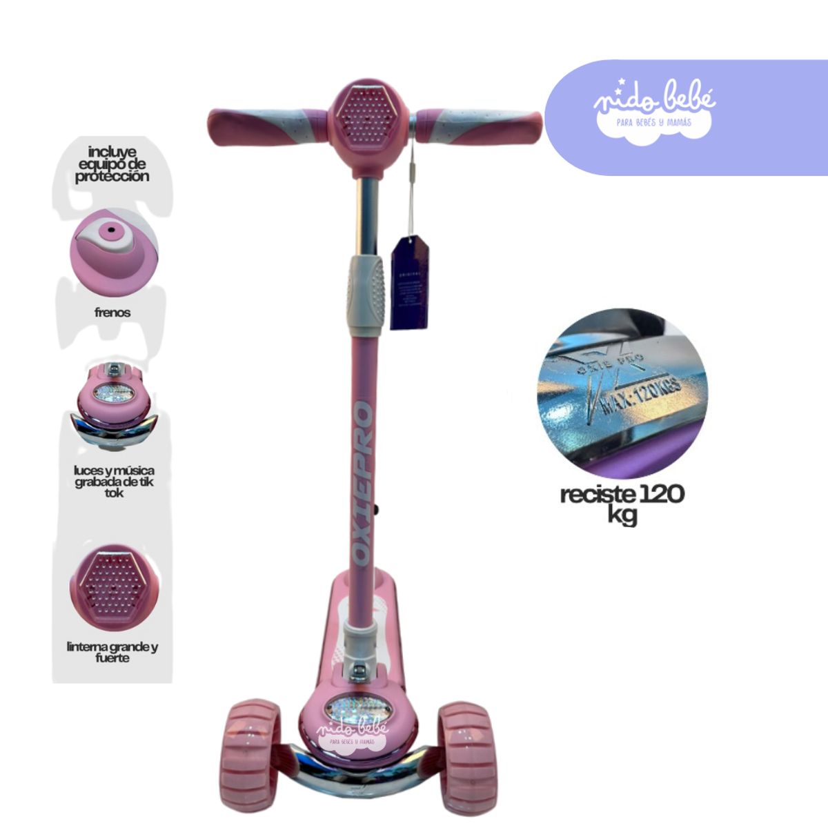 GENERICO - SCOOTER CALAMAR ROSA