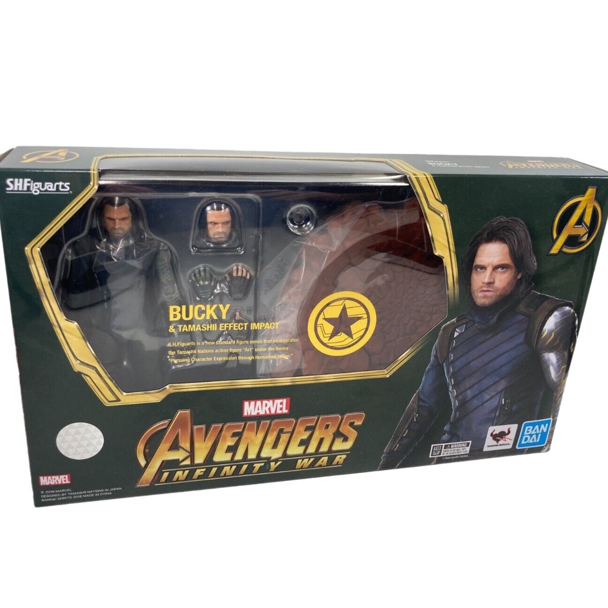 BANDAI - Avengers Infinity War SH Figuarts Bucky con Efecto Tierra