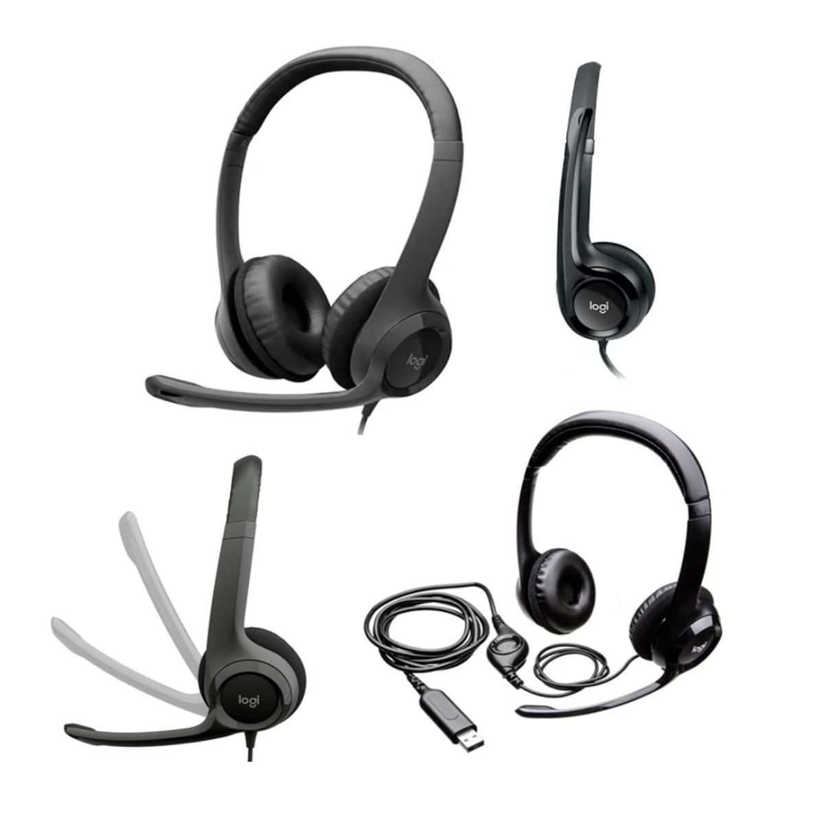 LOGITECH - Auriculares LOGITECH HEADSET H390 USB Negro