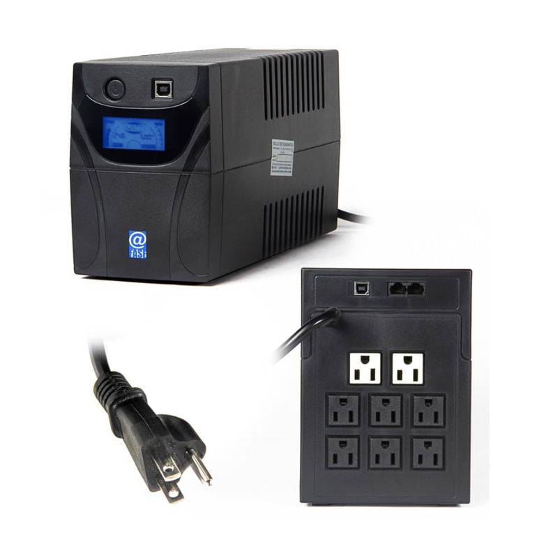 ELISE - UPS Interactivo Elise Fase AUR-650-LCD-USB 650VA-360W Puerto USB-HID