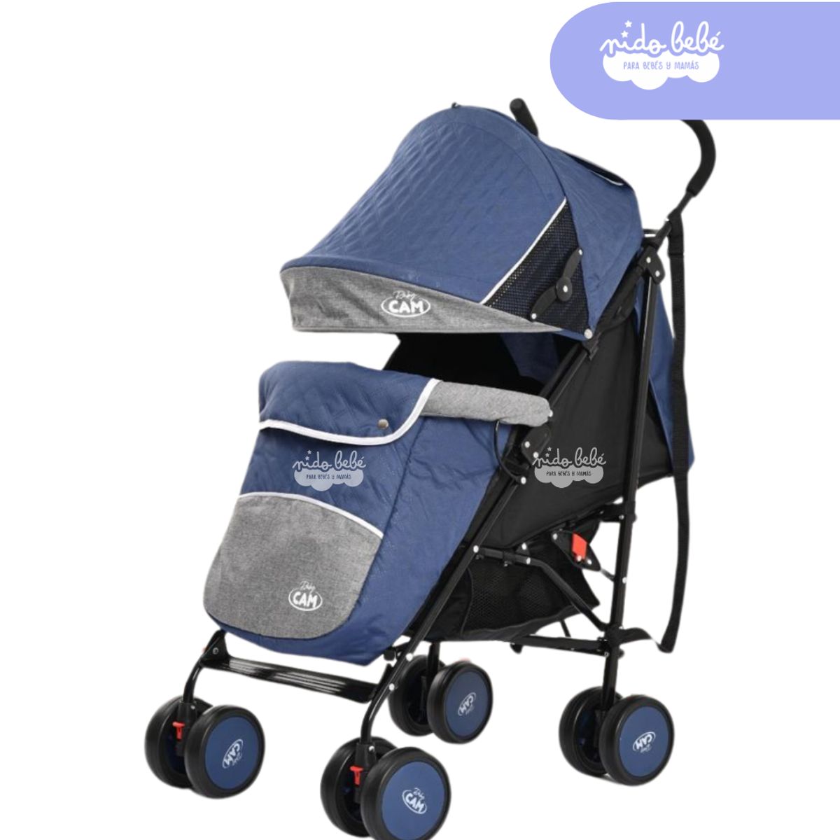GENERICO - Coche BASTON BABY CAM AZUL