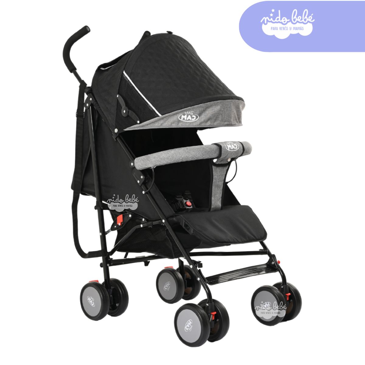 GENERICO - Coche BASTON BABY CAM NEGRO