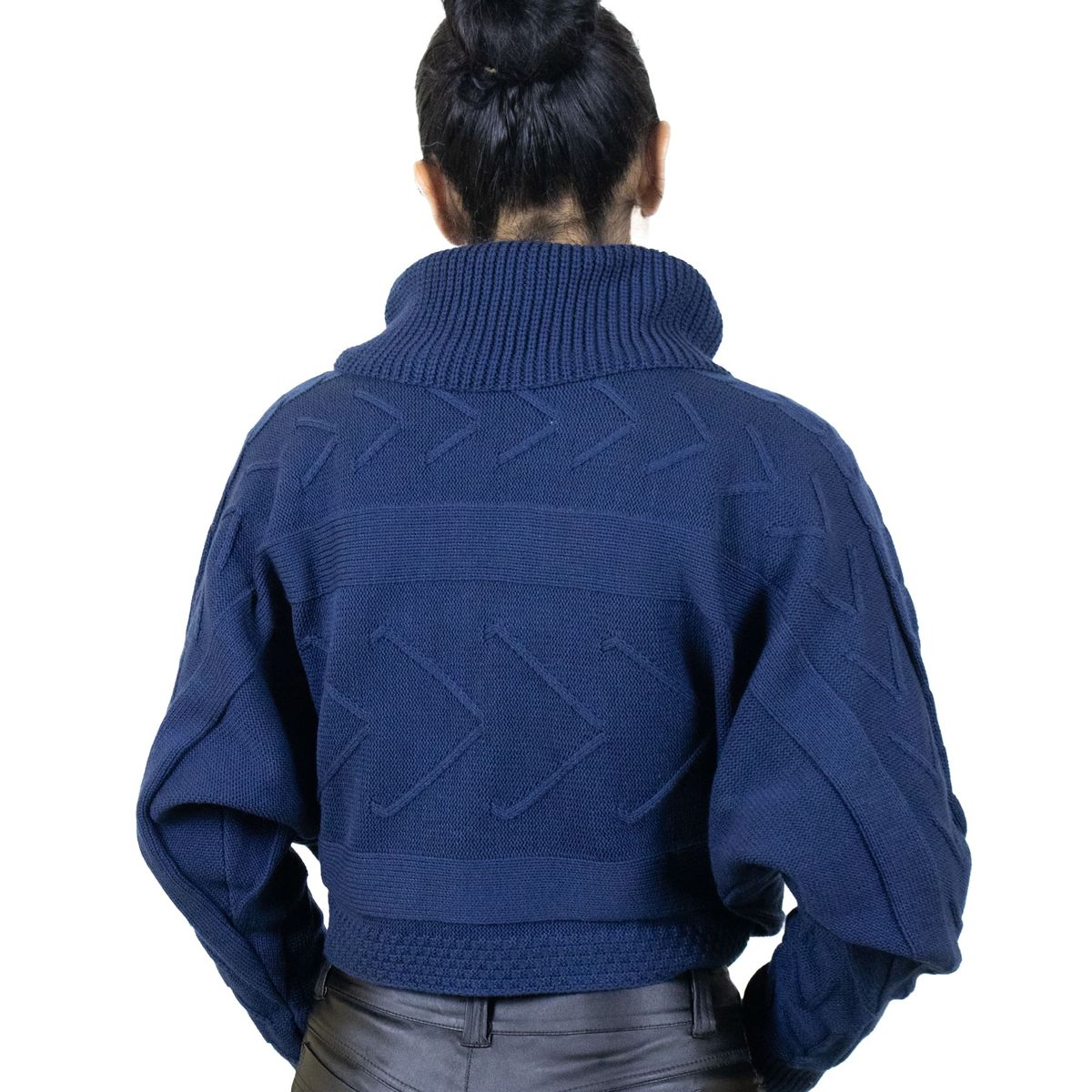 GENERICO - CHOMPA DE HILO CASUAL CUELLO ALTO