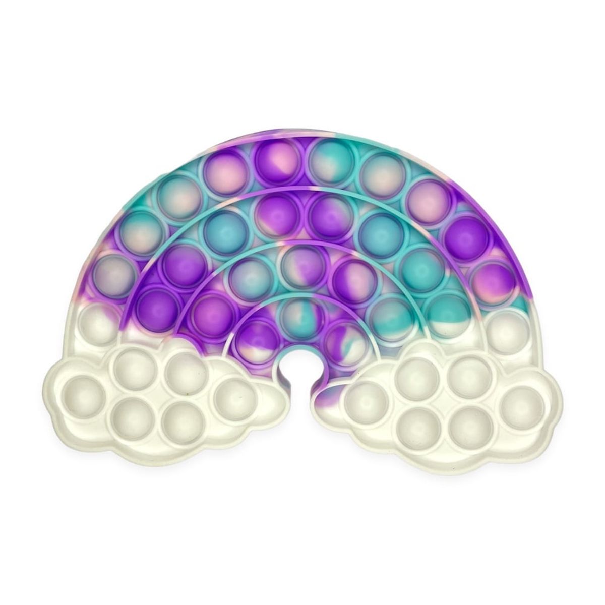 GENERICO - Pop It Juguete Antiestrés Sensorial Arcoiris Lila