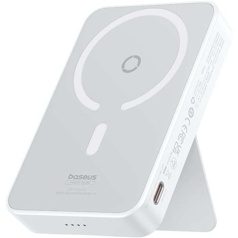 BASEUS - Power Bank Inalámbrico Magnético Baseus Magpro 5000mah PD20W - Blanco