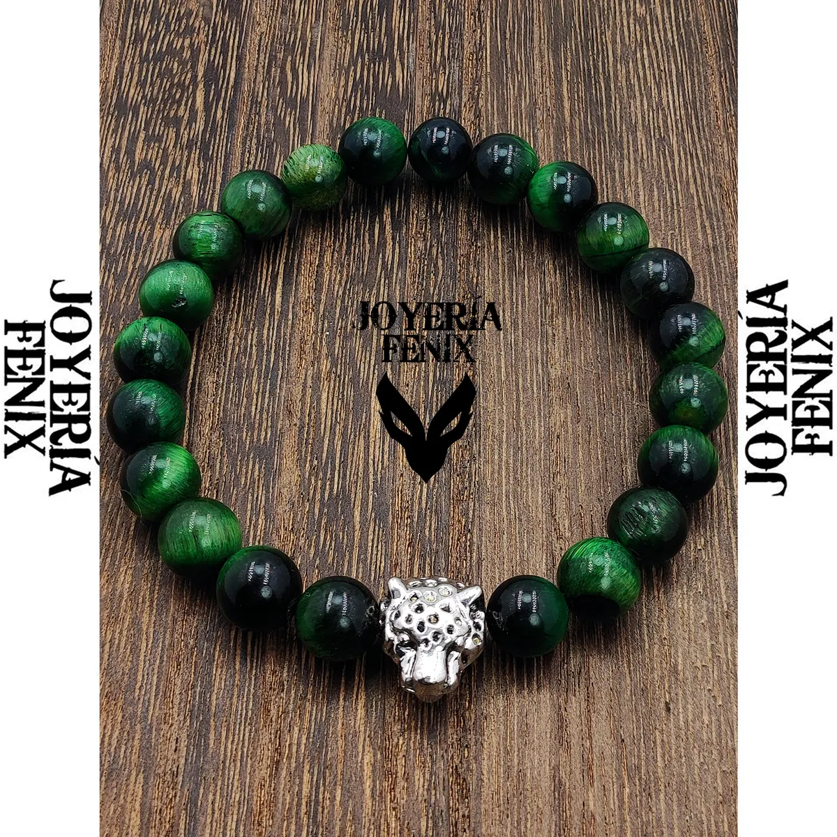 JOYERIA FENIX - Pulsera Leopardo Piedra Natural - Joyería Fénix