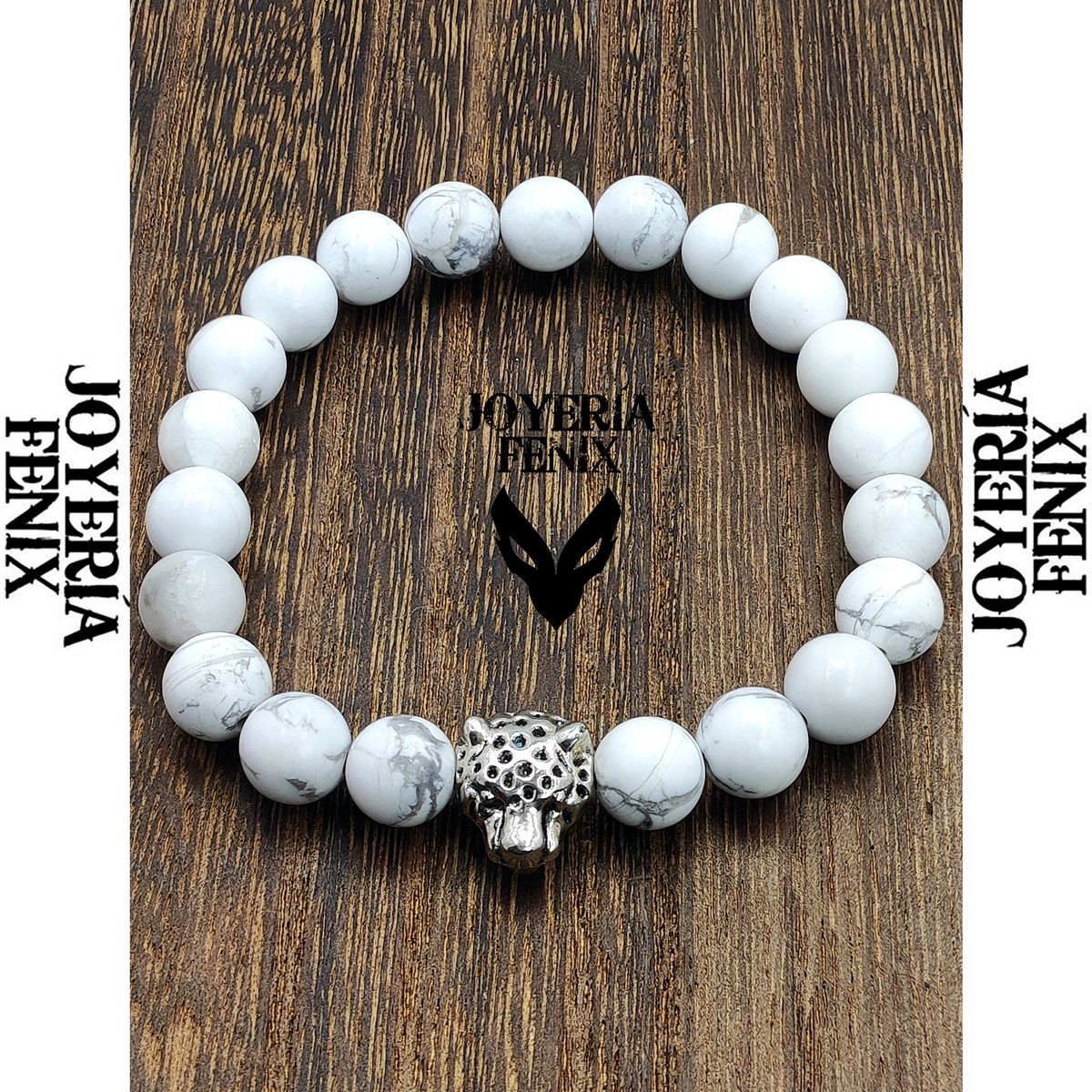 JOYERIA FENIX - Pulsera Leopardo Piedra Natural - Joyería Fénix