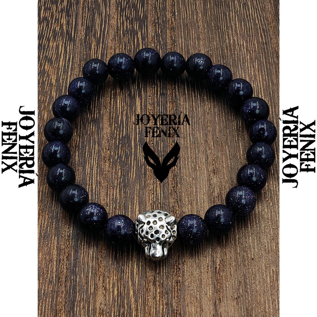 JOYERIA FENIX - Pulsera Leopardo Piedra Natural - Joyería Fénix