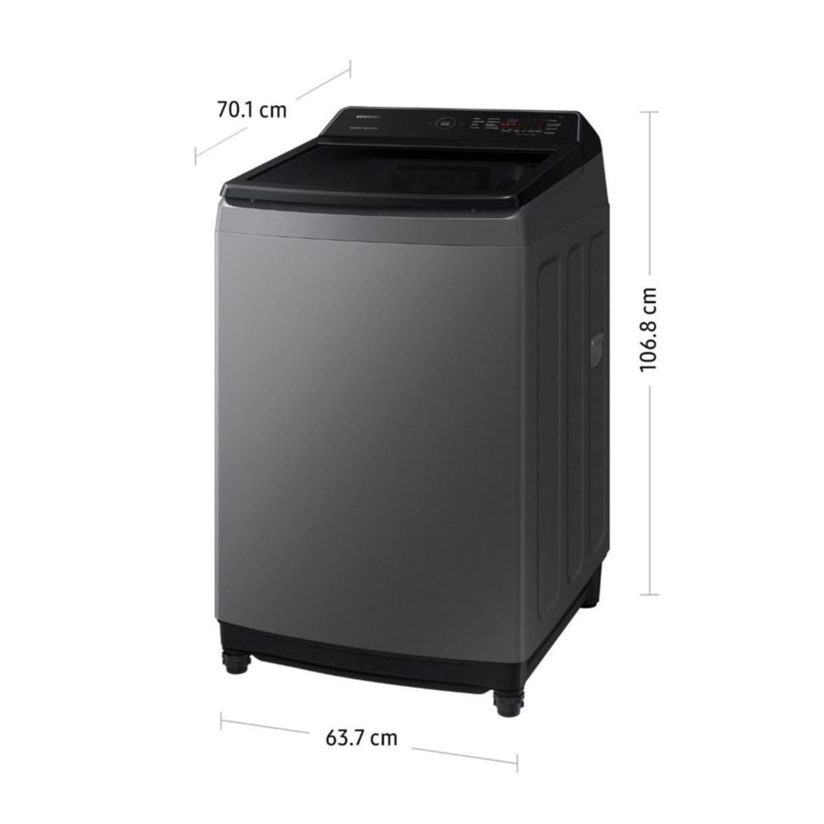 SAMSUNG - Lavadora Samsung 16Kg Eco Inverter WA16CG6441BDPE - Gris