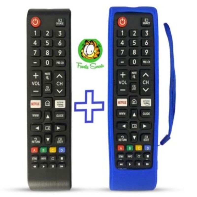 UNIVERSAL - Control Remoto Para tv Samsung Smart Botón Amazon Prime  Funda Azul