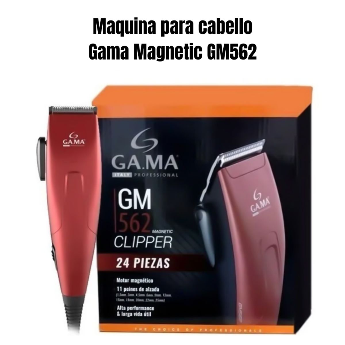GAMA - Máquina de Cortar Cabello Gama GM562 24 Piezas