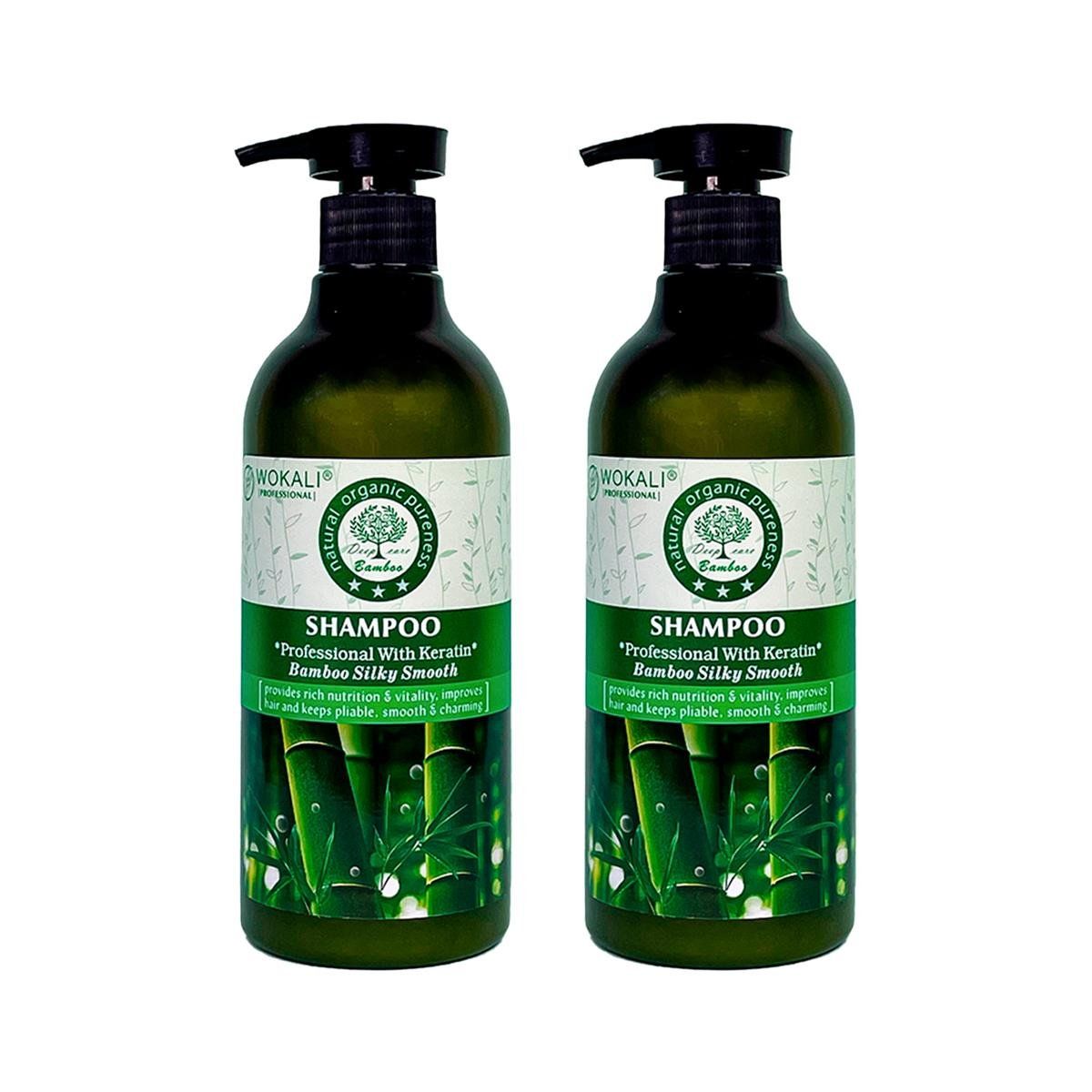 WOKALI - Shampoo De Bamboo Wokali 550ml 2 Unidades