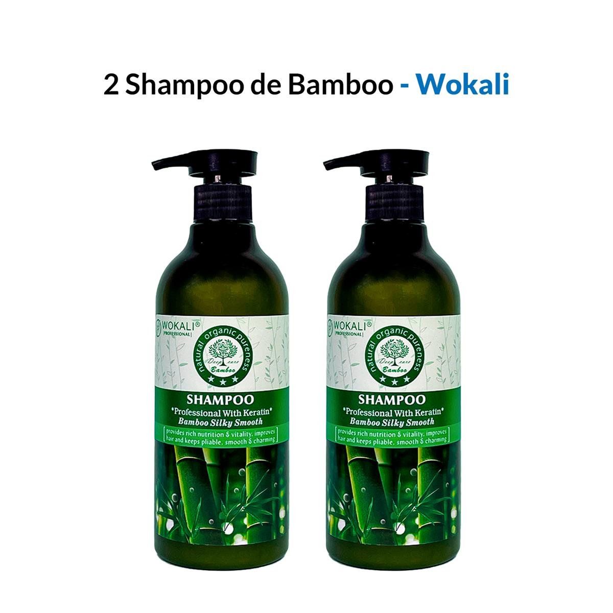WOKALI - Shampoo De Bamboo Wokali 550ml 2 Unidades